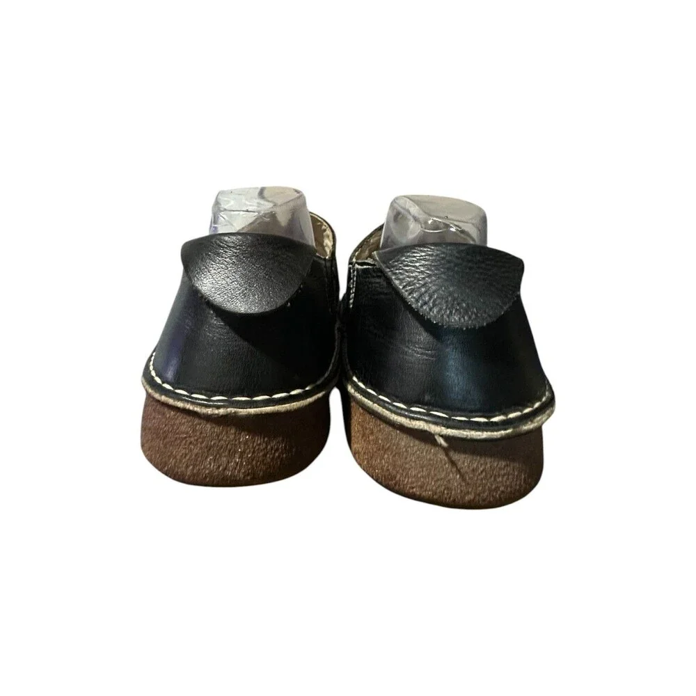 El Naturalista Mens Black Leather Slip On Loafers 43 US 10 Ergonomic Spain Comfy